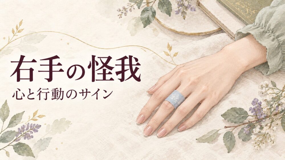 右手ばかり怪我するスピリチュアルな意味！指の怪我（親指〜小指）・切り傷や挟む警告と好転反応