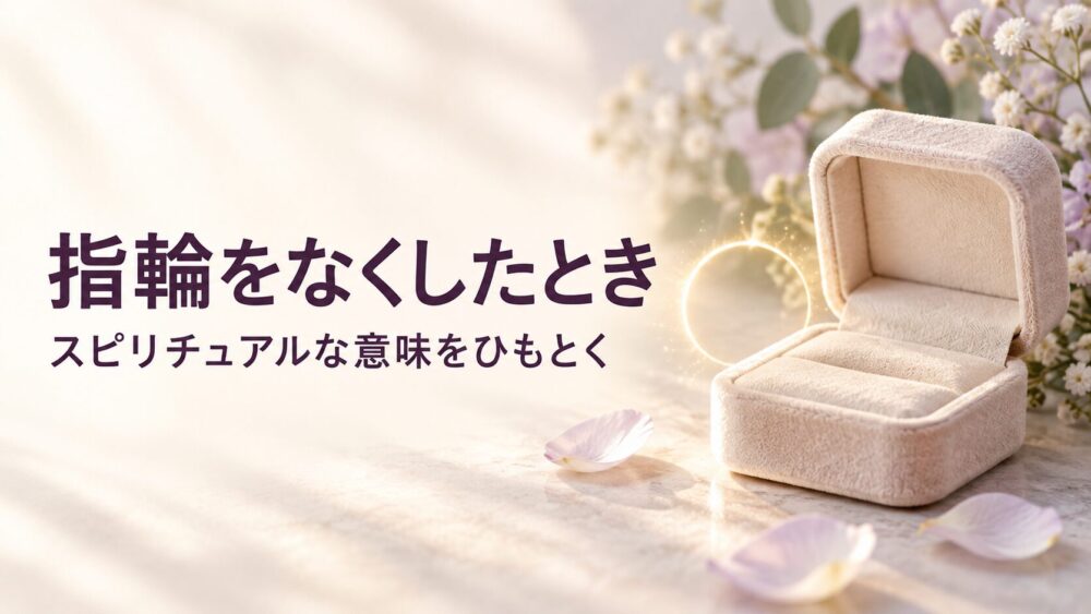 結婚指輪・指輪をなくしたスピリチュアル意味7選！離婚の前兆？厄落としや見つかるサイン