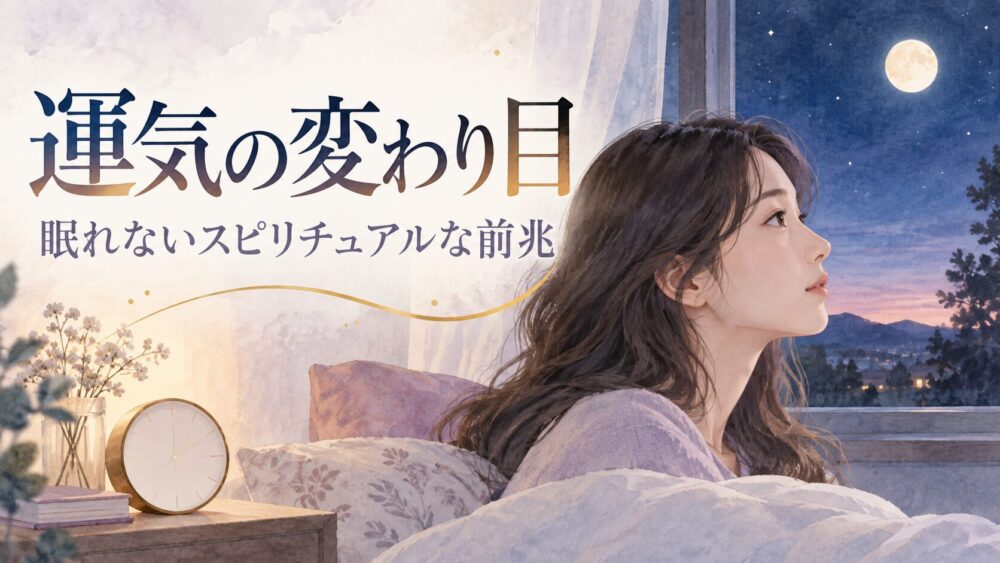 運気の変わり目に眠れない理由とスピリチュアルな前兆！猛烈な眠気との違いや人生好転のサイン
