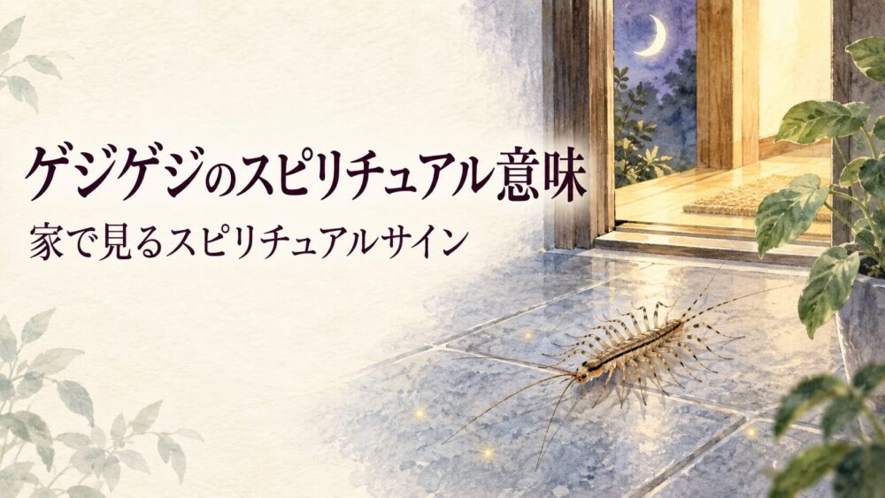ゲジゲジのスピリチュアル意味！家に出る・朝夜・殺してしまった理由と幸運・金運サイン【元神官監修】