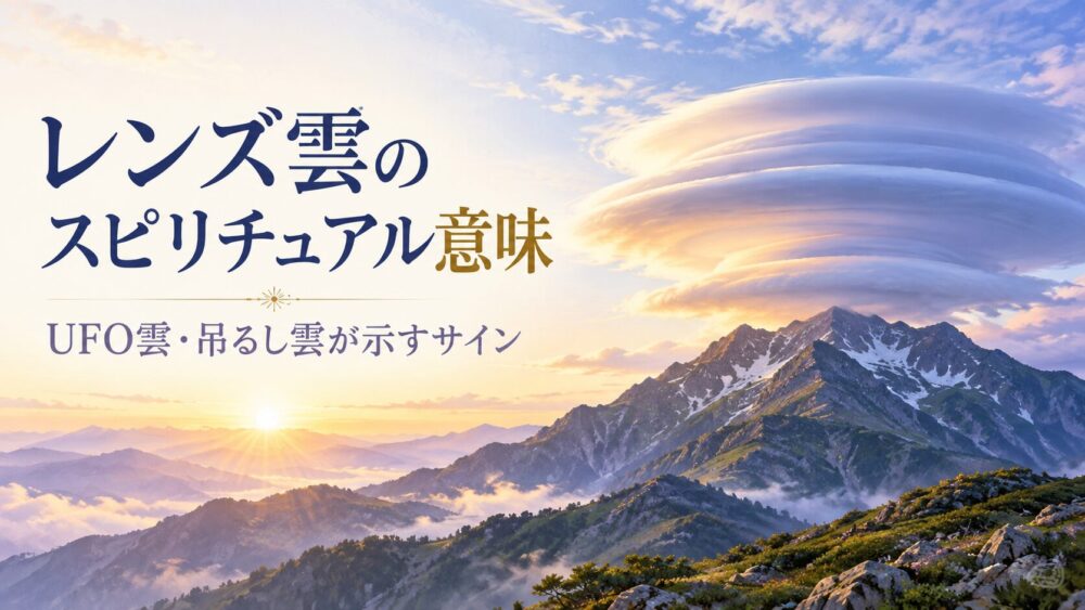 レンズ雲のスピリチュアル意味!UFO雲・吊るし雲のサインや地震の前兆の噂まで網羅