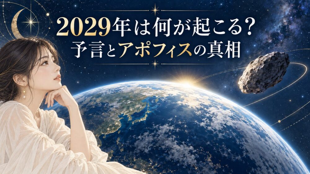 2029年スピリチュアル意味！何が起こる？予言やアポフィスの真相。