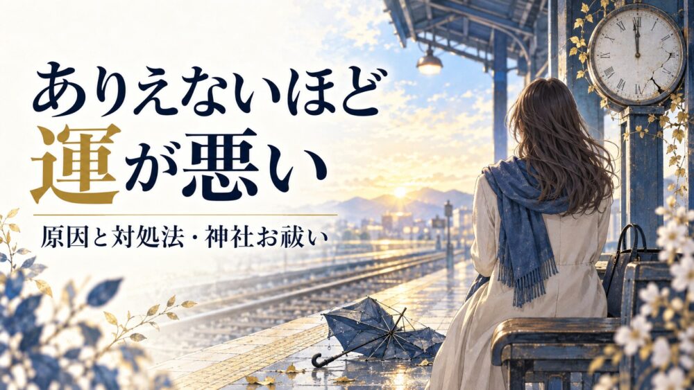 ありえないほど運が悪い原因と対処法・神社お祓い【星空こもぴ監修】