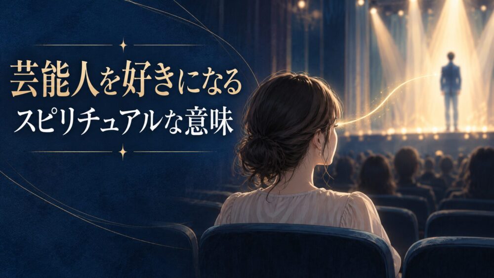 芸能人を好きになるスピリチュアルな意味!前世の縁や推しの魂の秘密