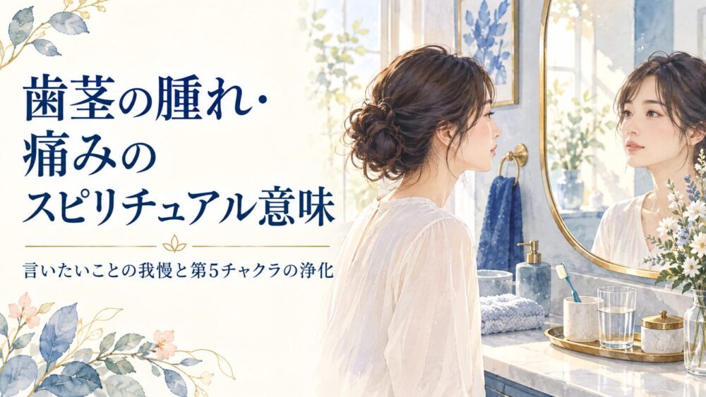 【完全解説】歯茎の腫れ・痛みのスピリチュアル意味！右・左・膿が出る理由や口内炎・恋愛の警告まで網羅