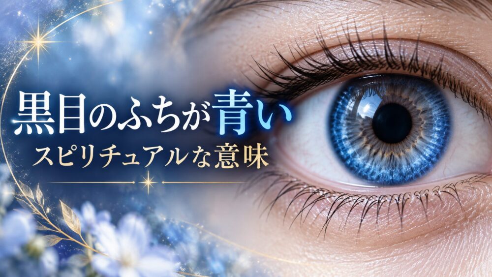 黒目のふちが青いスピリチュアルな意味!サードアイ覚醒や特徴解説