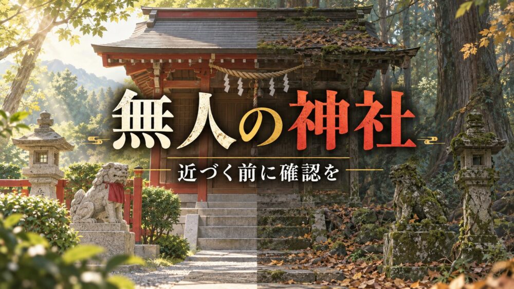 無人の神社には近づくなと言われる理由!危険な神社と安全な見分け方