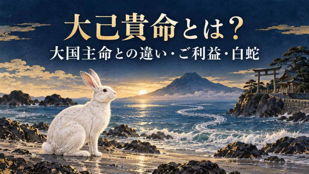 大己貴命(オオナムチ)とは?大国主命との違いやご利益|「参ってはいけない」理由と白蛇・龍神の真実