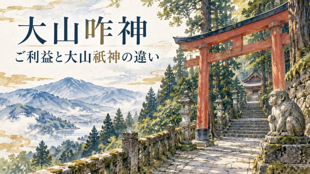 大山咋神とは?ご利益や神社・大山祇神の違いとスピリチュアルな意味