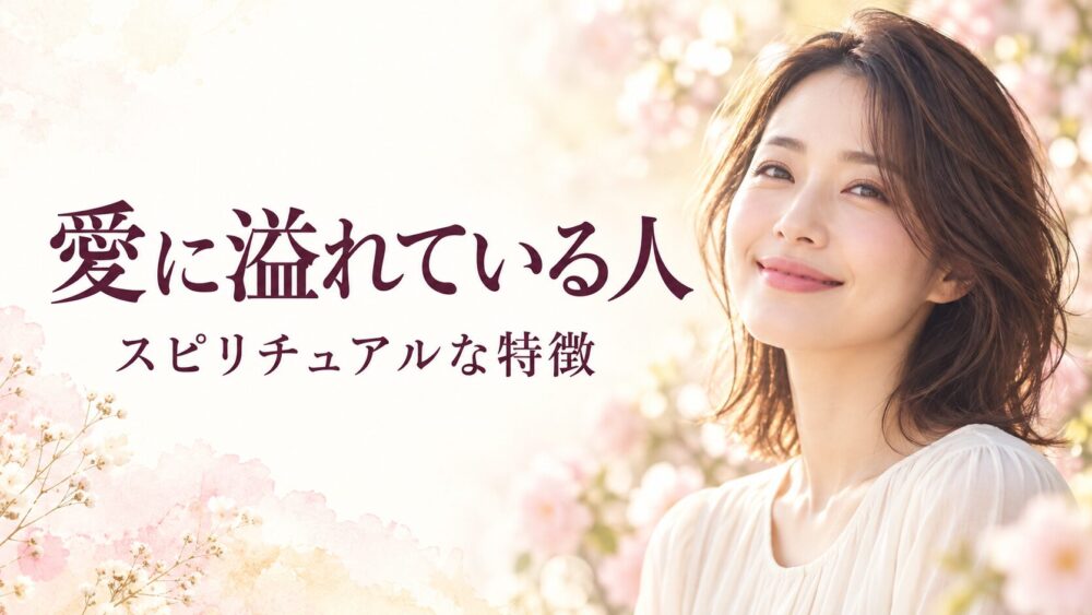 愛に溢れている人 スピリチュアルな特徴