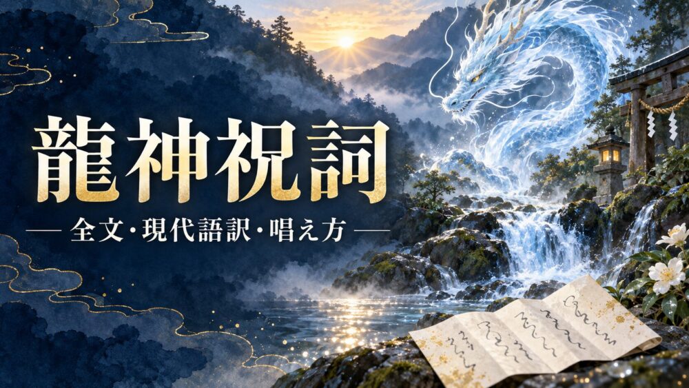 龍神祝詞のスピリチュアルな意味と危険の真相|元神官・星空こもぴ書き下ろし『龍神への祈り(感謝の祈願文)』全文・奏上作法まで徹底解説