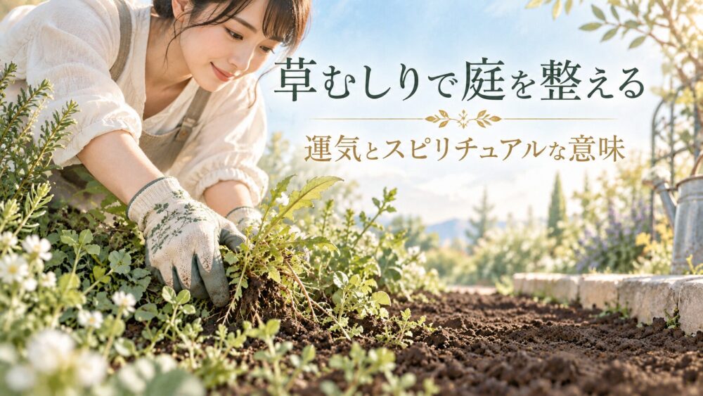 草むしりのスピリチュアル意味と運気!庭を綺麗にする効果やNG日