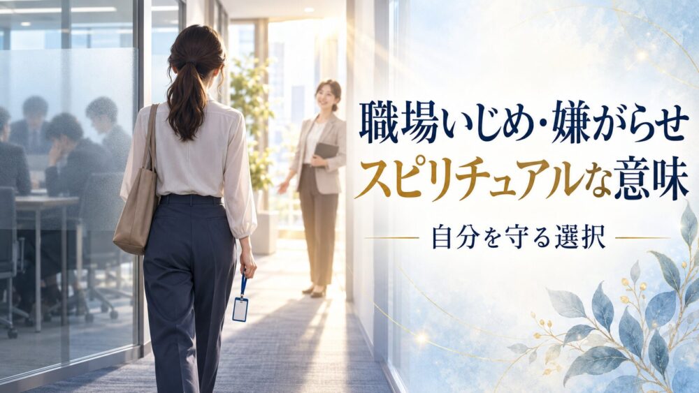 職場いじめ・嫌がらせのスピリチュアルな意味|どこに行ってもいじめられる魂の理由とカルマの断ち切り方