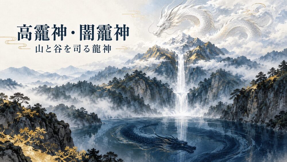 高龗神・闇龗神とは?ご利益や神社・龍神のスピリチュアルな意味