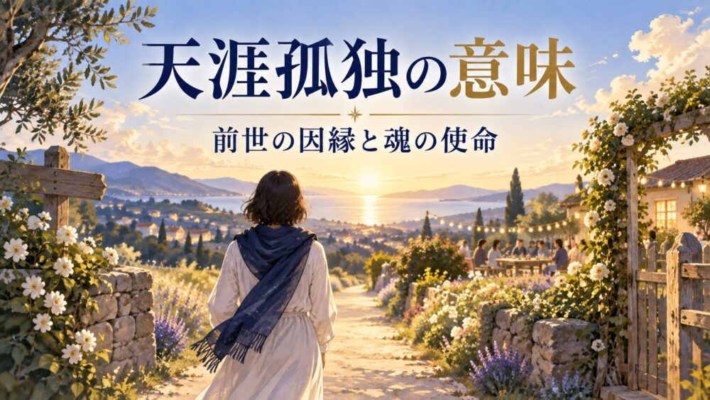 天涯孤独な人のスピリチュアルな意味!前世の因縁と選ばれし魂の使命