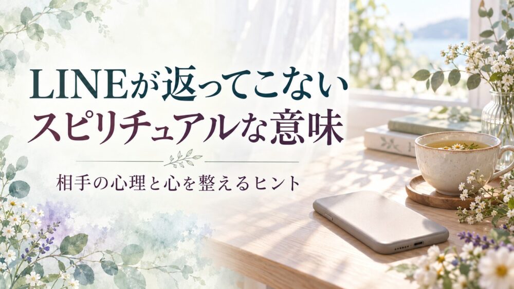 LINEが返ってこないスピリチュアルな意味|未読無視の理由と対処法