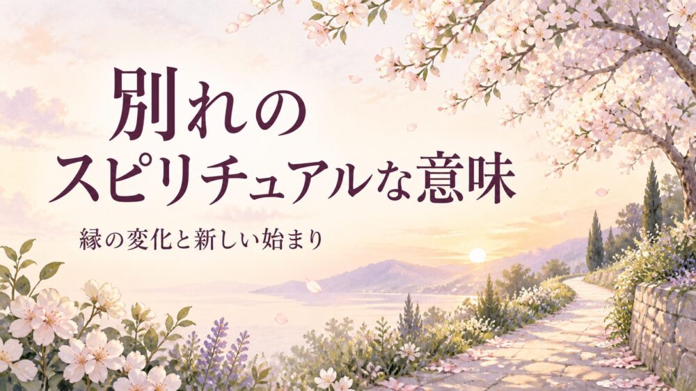 別れのスピリチュアル意味|別れが続く・友達や恋人との別離と好転サイン