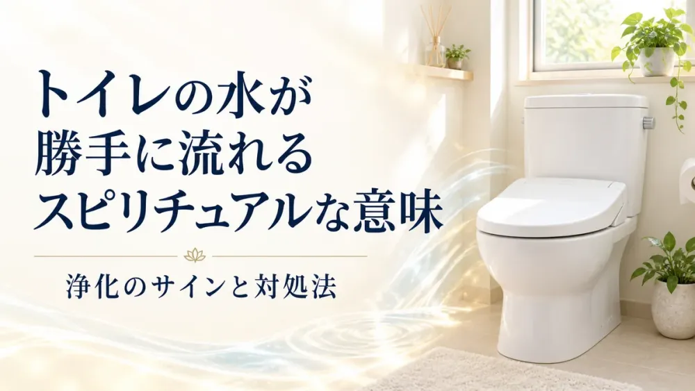 トイレの水が勝手に流れるスピリチュアル意味