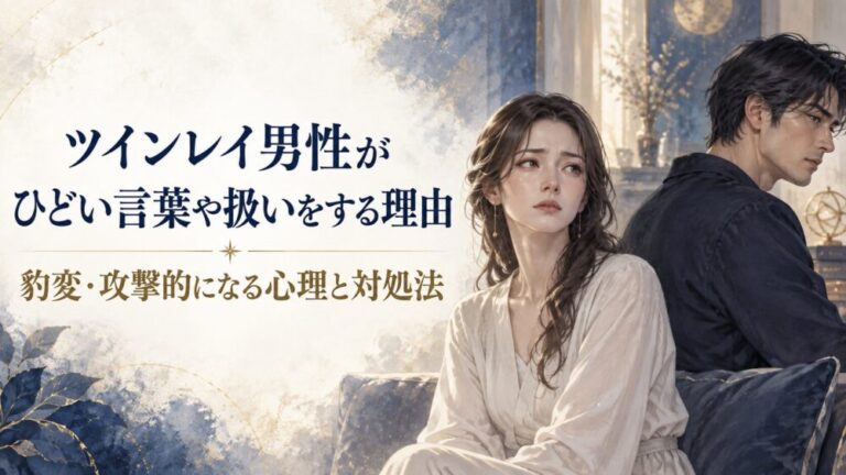 ツインレイ男性からひどい言葉を受け、傷つきながらも距離を取る女性