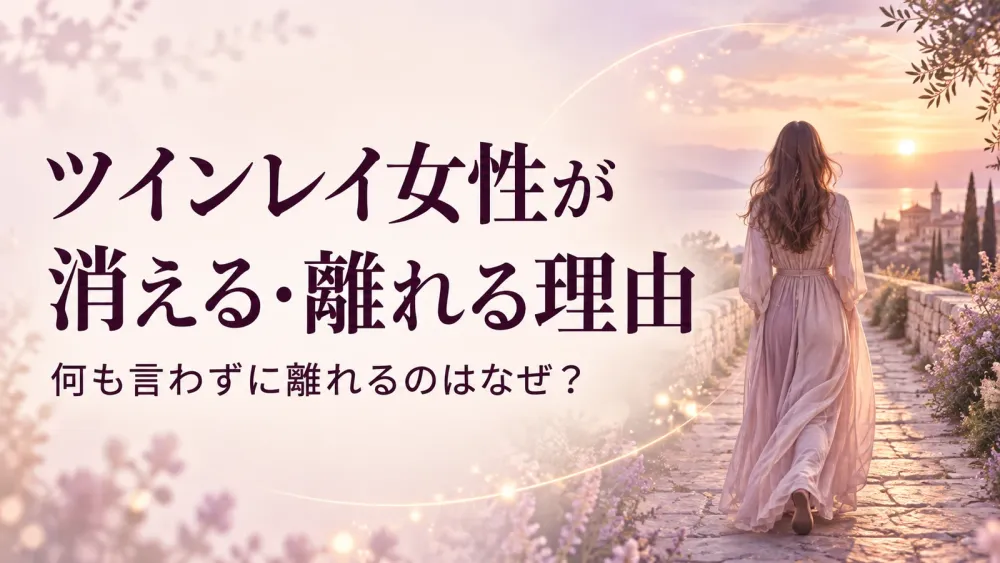ツインレイ女性が消える・離れるのはなぜ?何も言わずに離れた理由と向き合い方