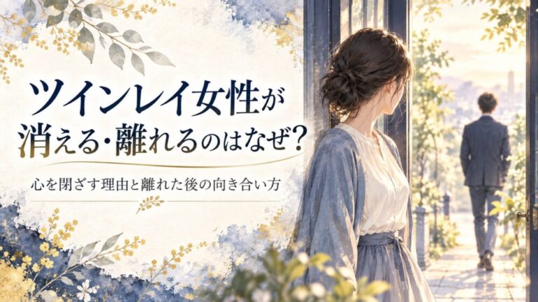 ツインレイ女性が消える・離れるのはなぜ?心を閉ざす理由と離れた後の向き合い方