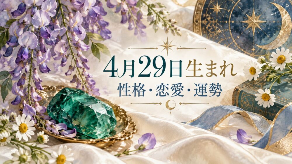 4月29日生まれの性格・恋愛・相性・運勢・有名人を徹底解説!【誕生日占い】