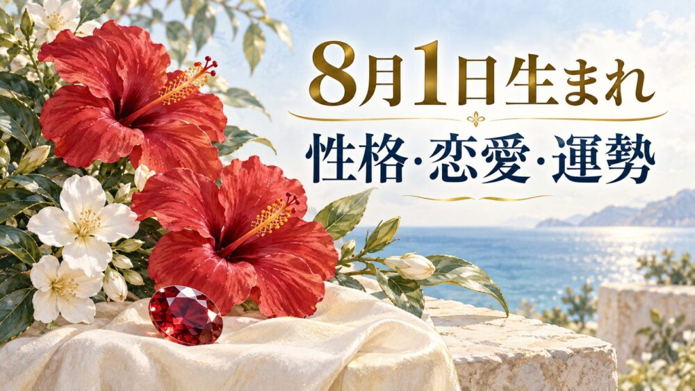 8月1日生まれの性格・恋愛・相性・運勢・有名人を徹底解説！【誕生日占い】
