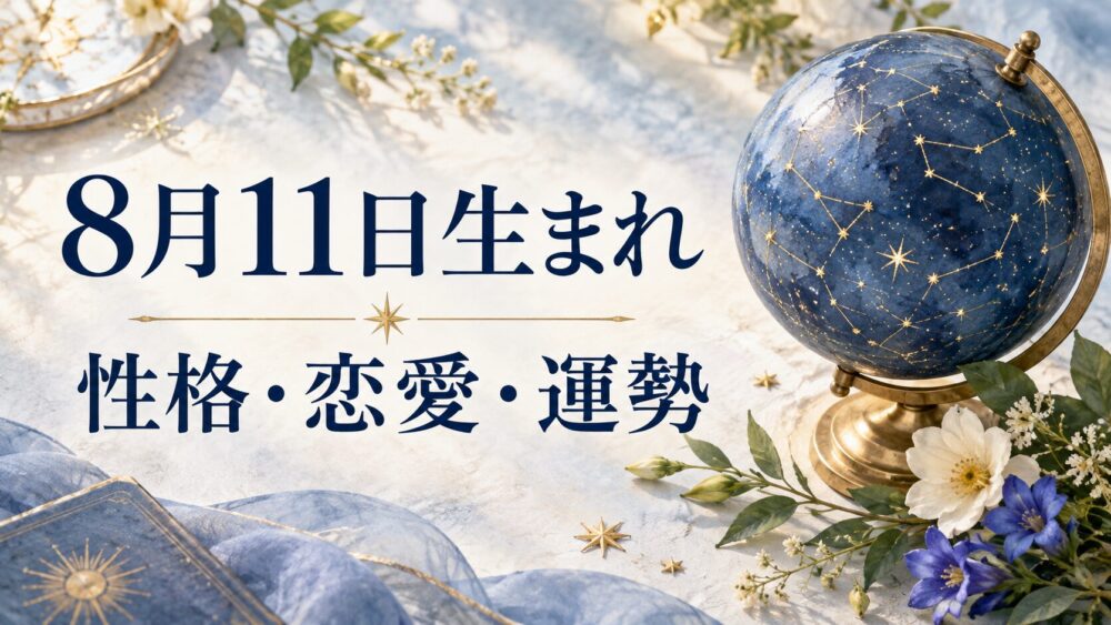 8月11日生まれの性格・恋愛・相性・運勢・有名人を徹底解説！【誕生日占い】