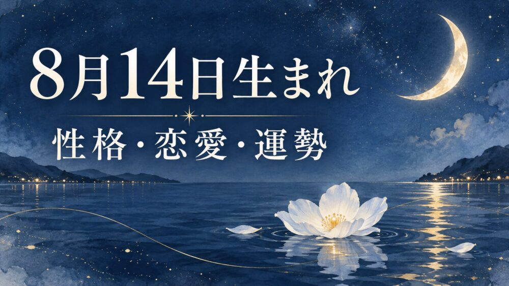 8月14日生まれの性格・恋愛・相性・運勢・有名人を徹底解説！【誕生日占い】