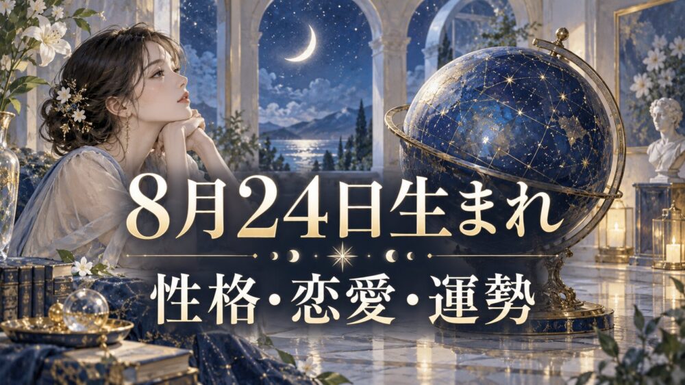 8月24日生まれの性格・恋愛・相性・運勢・有名人を徹底解説！【誕生日占い】