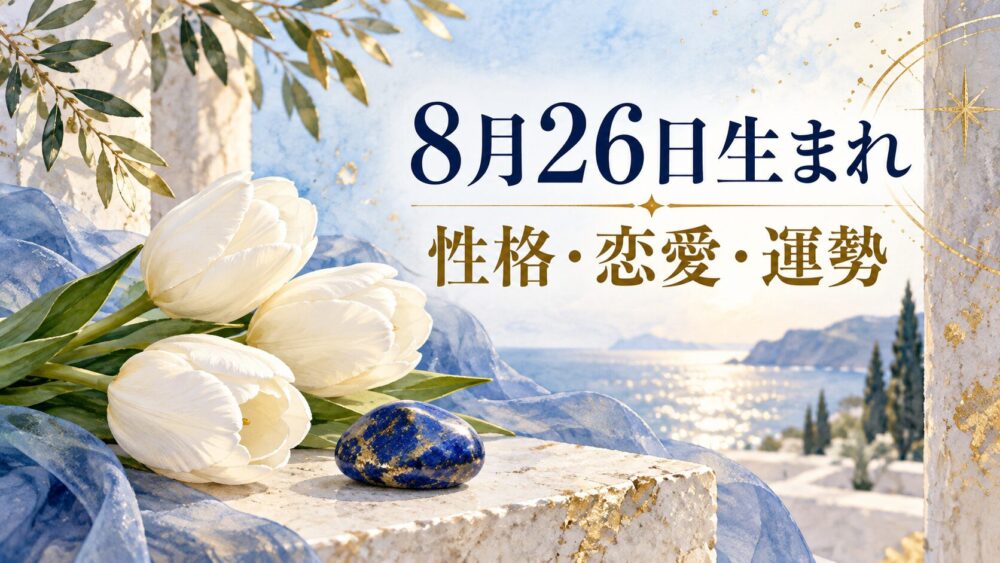 8月26日生まれの性格・恋愛・相性・運勢・有名人を徹底解説！【誕生日占い】