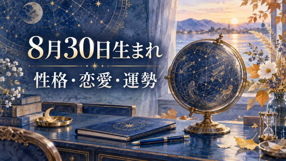 8月30日生まれの性格・恋愛・相性・運勢・有名人を徹底解説！【誕生日占い】