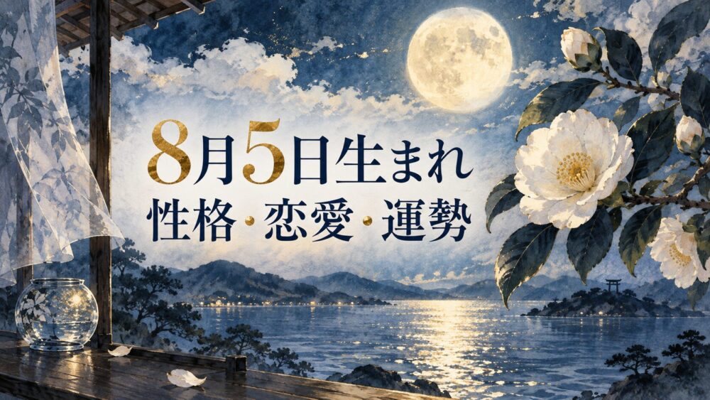 8月5日生まれの性格・恋愛・相性・運勢・有名人を徹底解説！【誕生日占い】