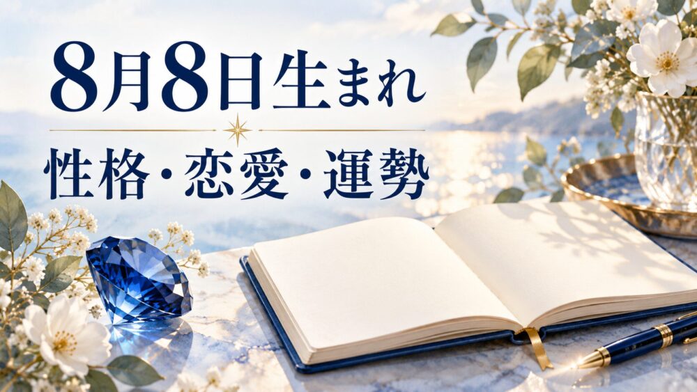 8月8日生まれの性格・恋愛・相性・運勢・有名人を徹底解説！【誕生日占い】