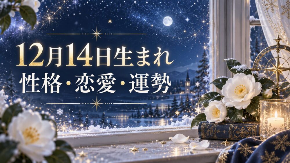 12月14日生まれの性格・恋愛・相性・運勢・有名人を徹底解説!【誕生日占い】