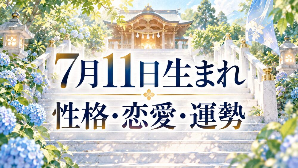 7月11日生まれの性格・恋愛・相性・運勢・有名人を徹底解説!【誕生日占い】