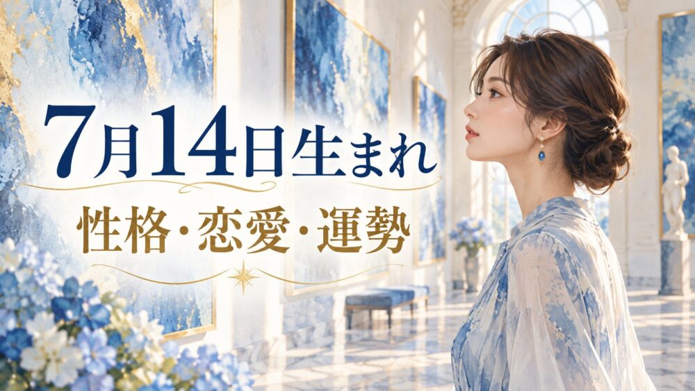 7月14日生まれの性格・恋愛・相性・運勢・有名人を徹底解説!【誕生日占い】