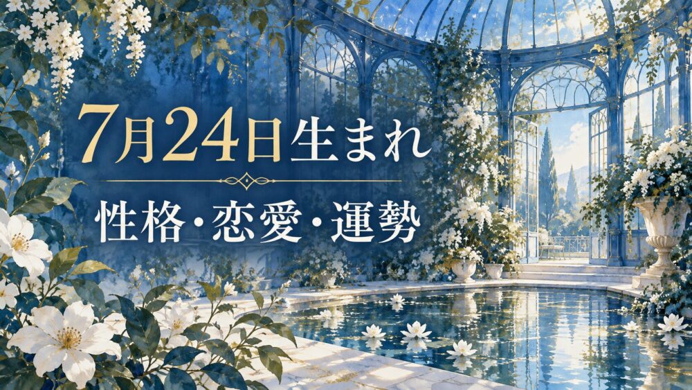7月24日生まれの性格・恋愛・相性・運勢・有名人を徹底解説!【誕生日占い】