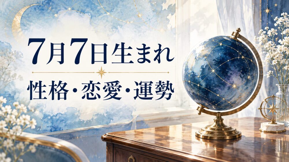 7月7日生まれの性格・恋愛・相性・運勢・有名人を徹底解説!【誕生日占い】