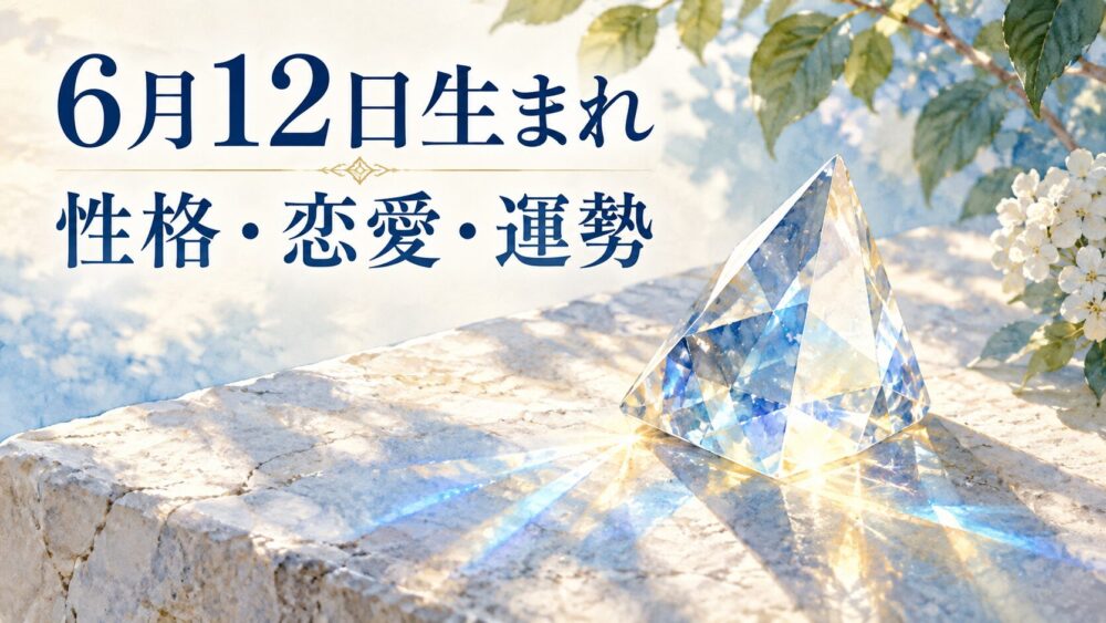 6月12日生まれの性格・恋愛・相性・運勢・有名人を徹底解説!【誕生日占い】