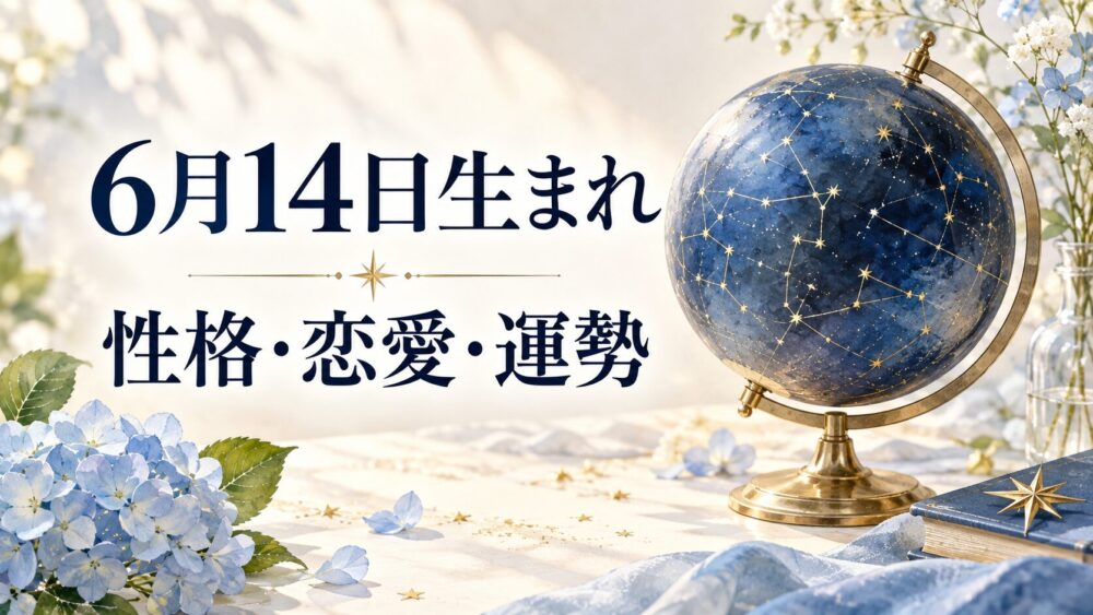6月14日生まれの性格・恋愛・相性・運勢・有名人を徹底解説!【誕生日占い】