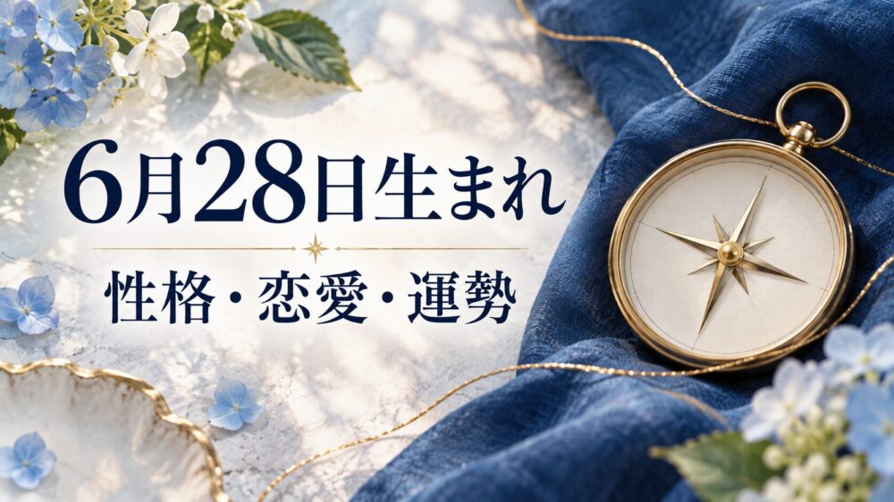 6月28日生まれの性格・恋愛・相性・運勢・有名人を徹底解説！【誕生日占い】