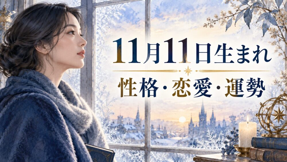 11月11日生まれの性格・恋愛・相性・運勢・有名人を徹底解説!【誕生日占い】