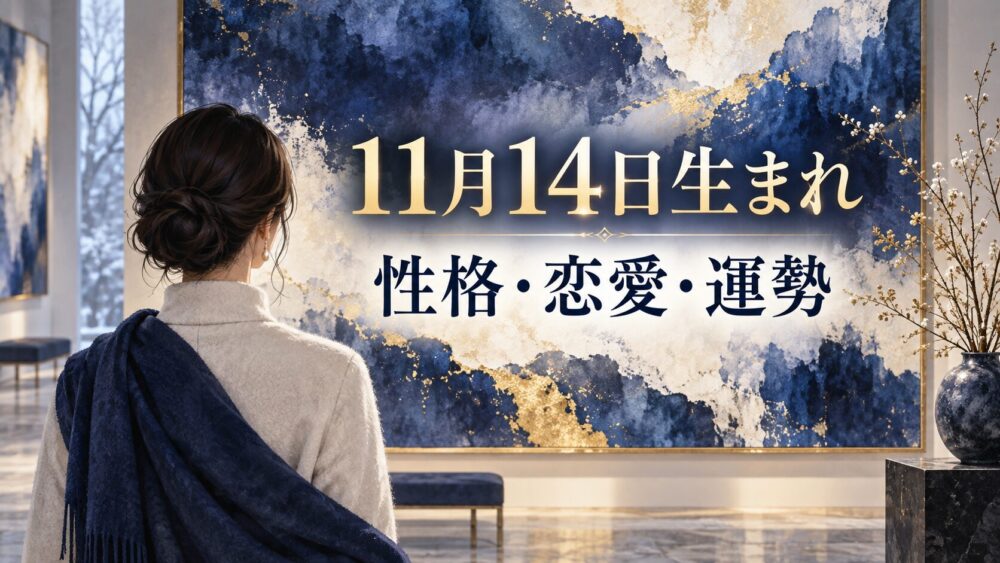 11月14日生まれの性格・恋愛・相性・運勢・有名人を徹底解説!【誕生日占い】