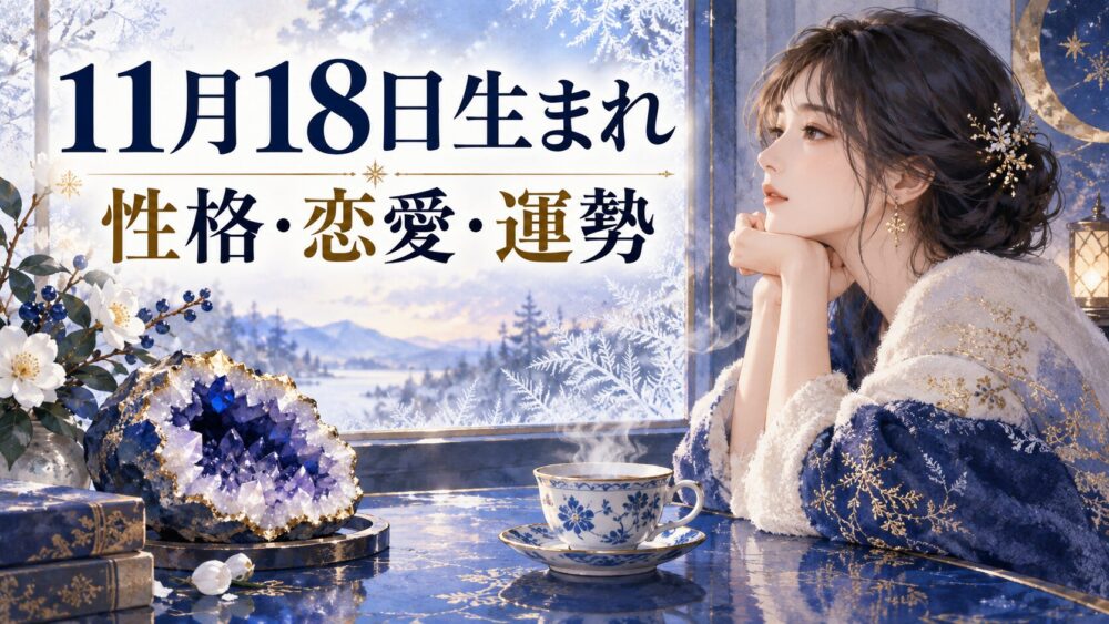 11月18日生まれの性格・恋愛・相性・運勢・有名人を徹底解説!【誕生日占い】