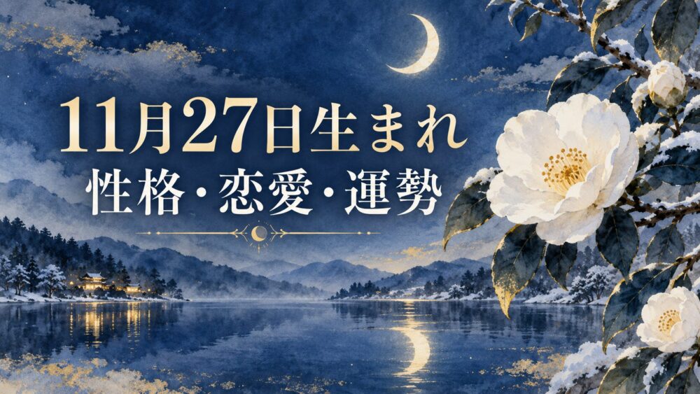 11月27日生まれの性格・恋愛・相性・運勢・有名人を徹底解説!【誕生日占い】