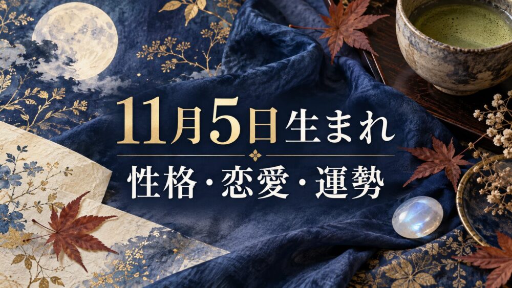 11月5日生まれの性格・恋愛・相性・運勢・有名人を徹底解説!【誕生日占い】