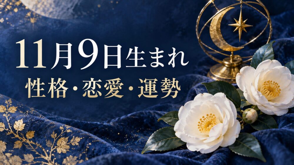 11月9日生まれの性格・恋愛・相性・運勢・有名人を徹底解説!【誕生日占い】