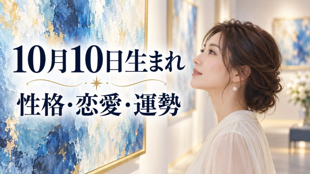 10月10日生まれの性格・恋愛・相性・運勢・有名人を徹底解説!【誕生日占い】