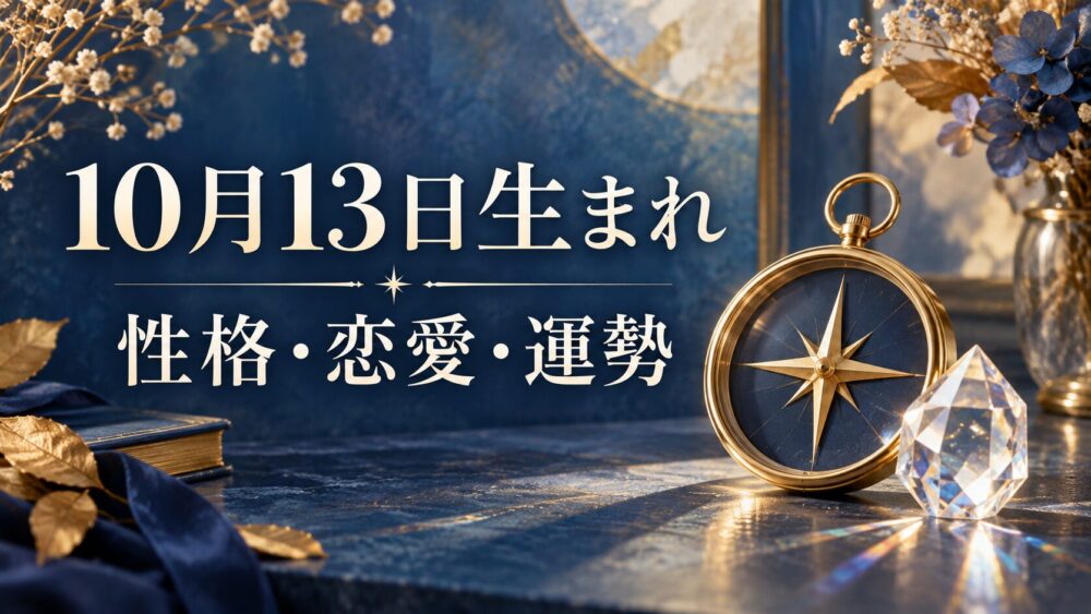10月13日生まれの性格・恋愛・相性・運勢・有名人を徹底解説!【誕生日占い】